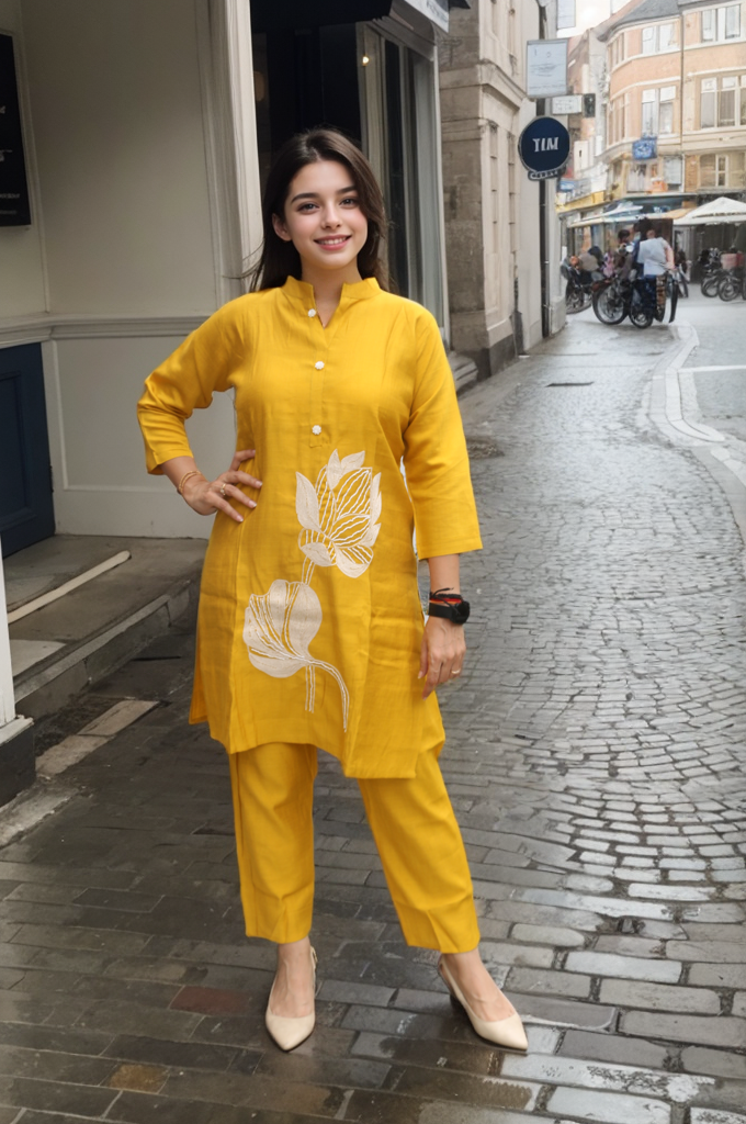 YELLOW CO ORD SET PP07