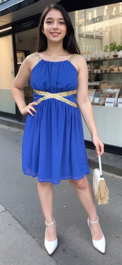 BLUE PARTY DRESS NC 14