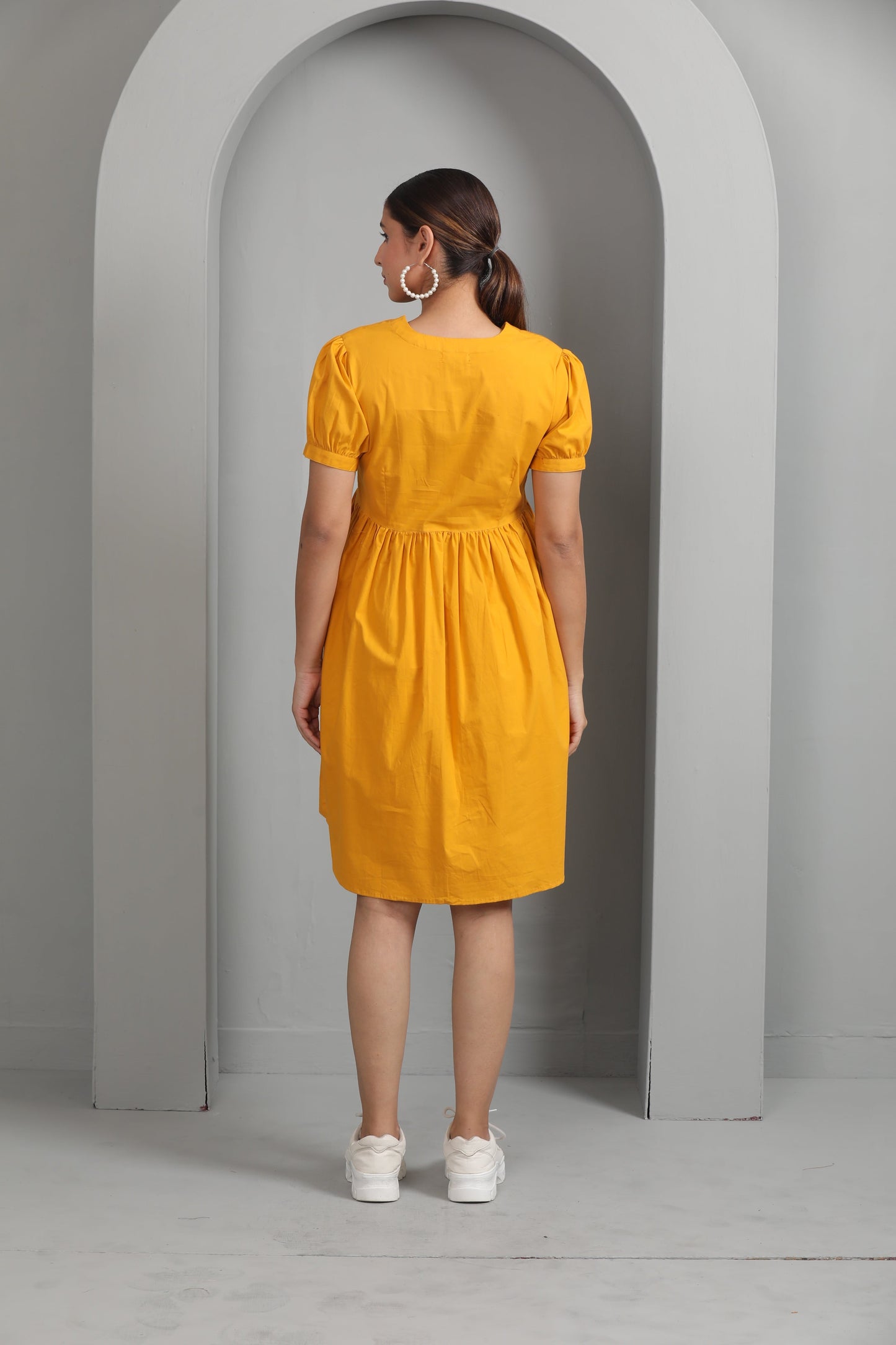 HONEY COTTON POPLIN DRESS