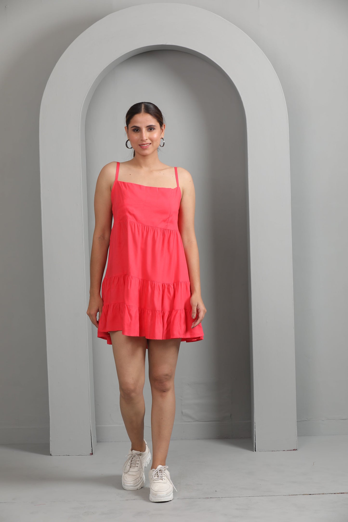 PINK CAMISOLE DRESS