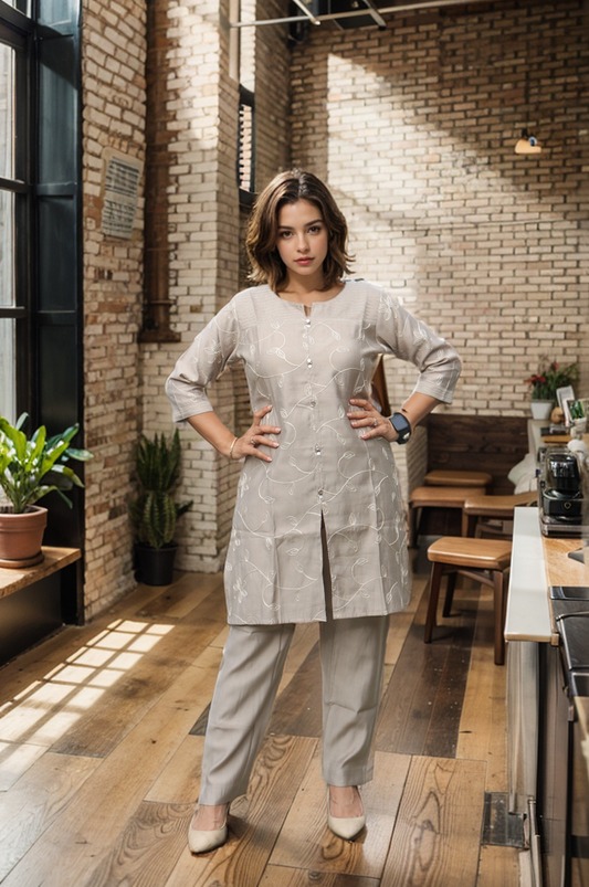 SST 01 BROWN EMB COORD