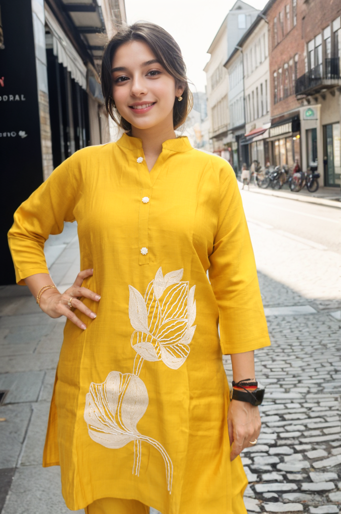 YELLOW CO ORD SET PP07