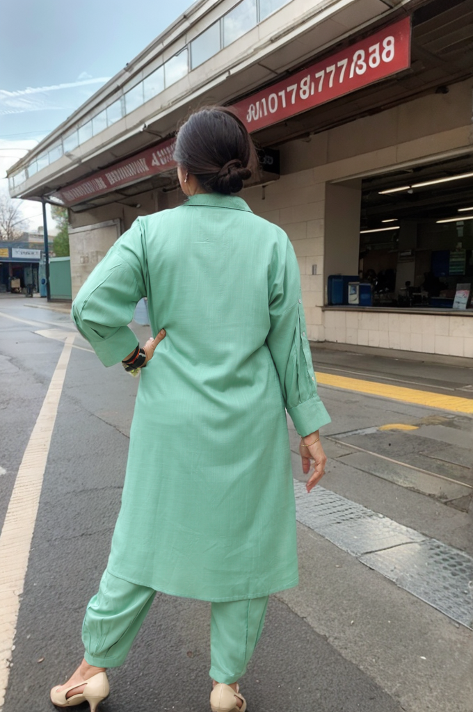 LIGHT GREEN EMB CO ORD