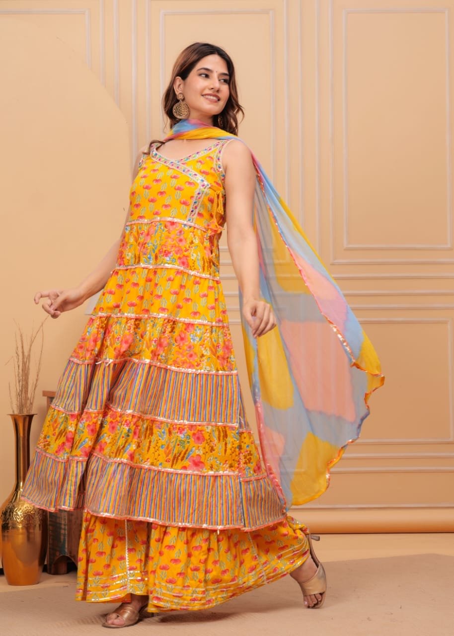 YELLOW SHARARA KH10