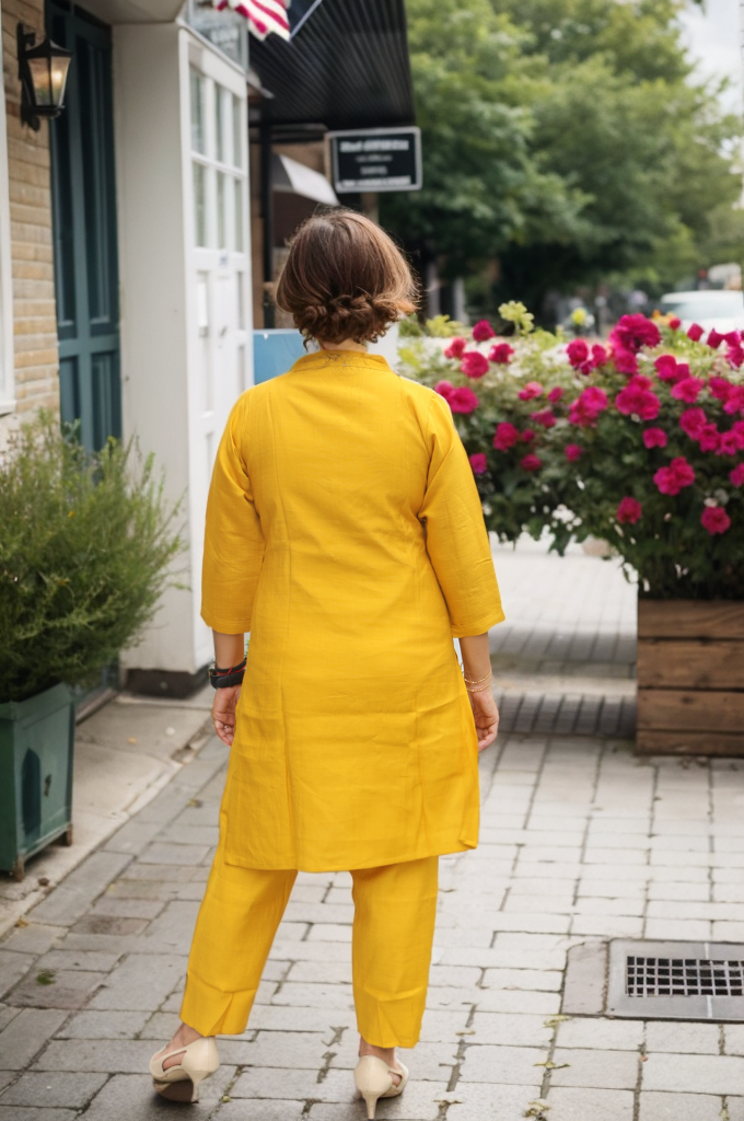 YELLOW CO ORD SET PP07