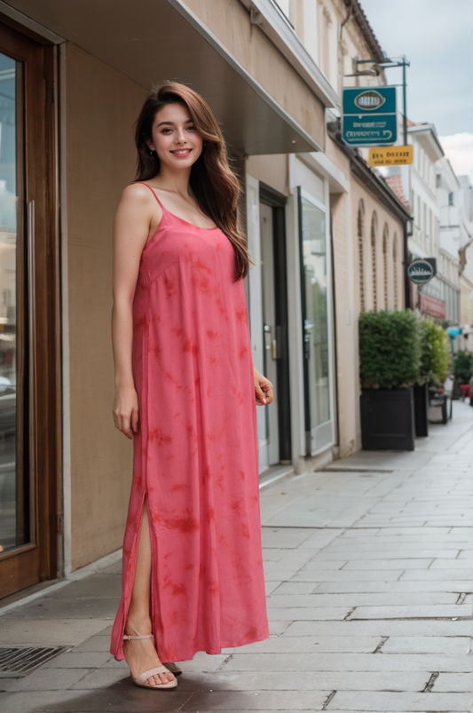 ONION PINK BEACH DRESS