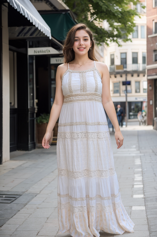 COTTON SPAGHETTI DRESS SC 04