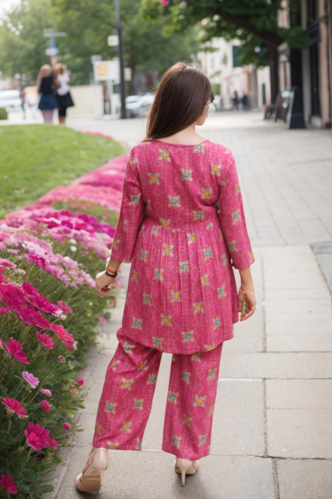 PINK EMB CO ORD SD 410