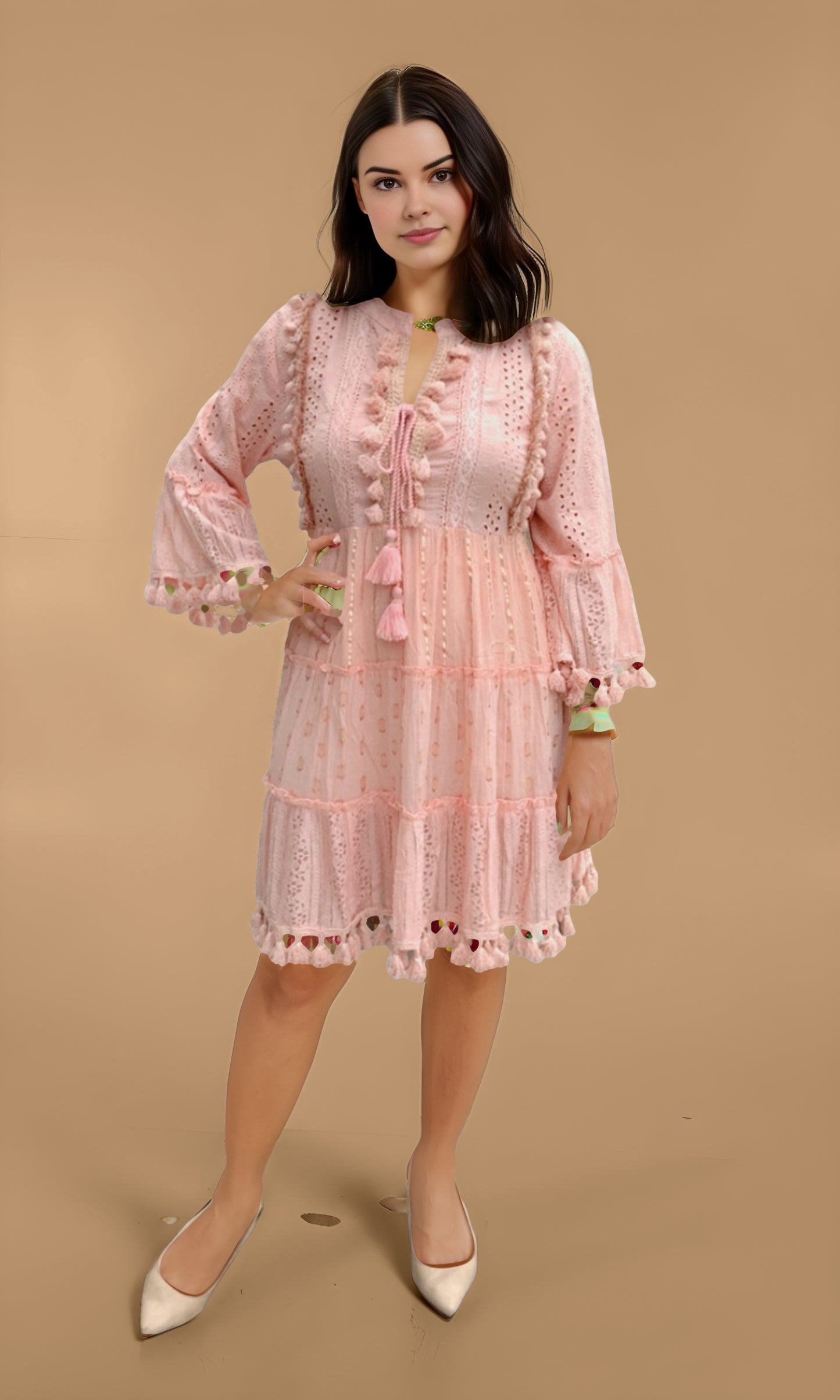 PINK SHORT DRESS BST 6