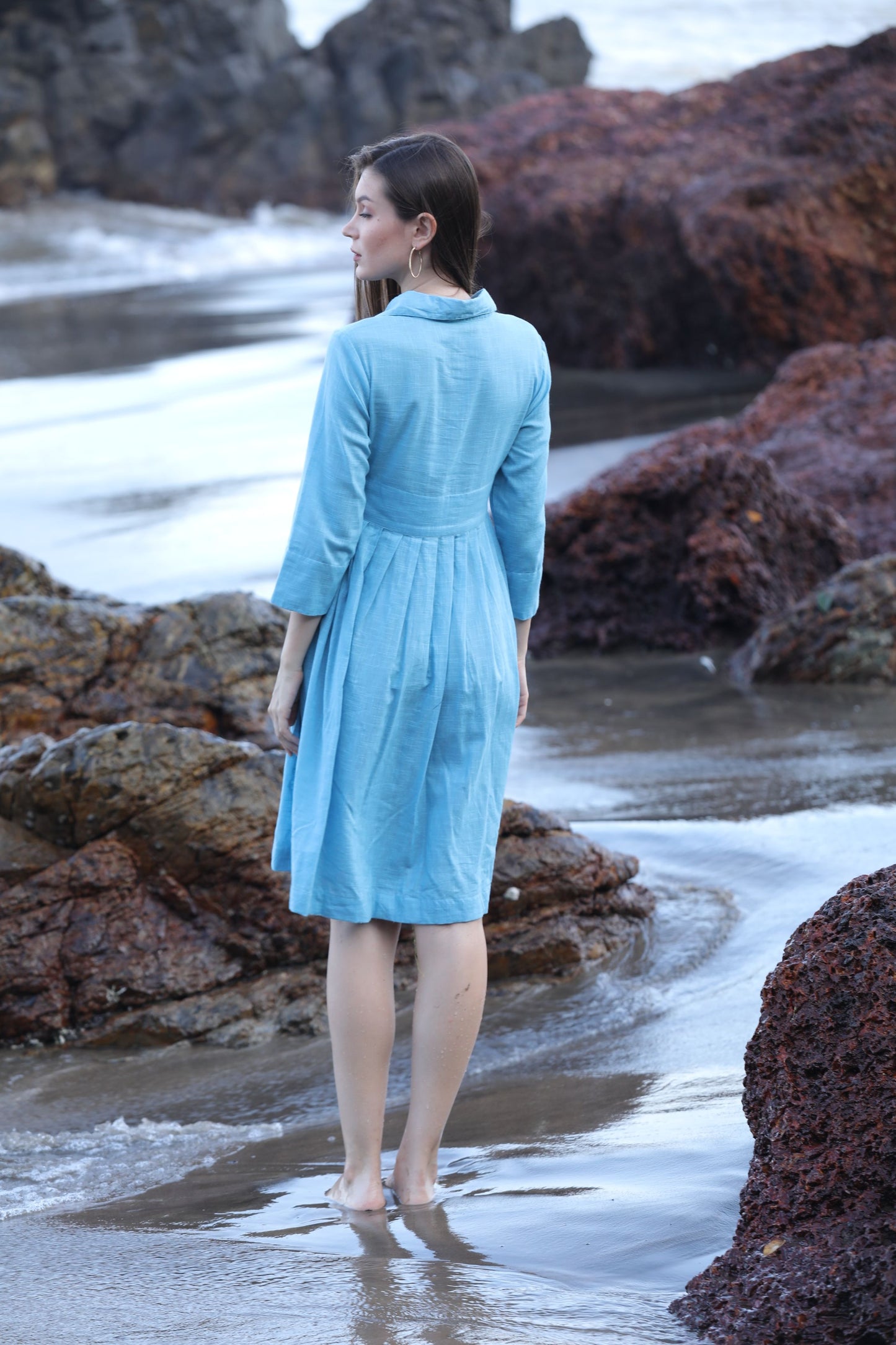 BLUE FLEX DRESS