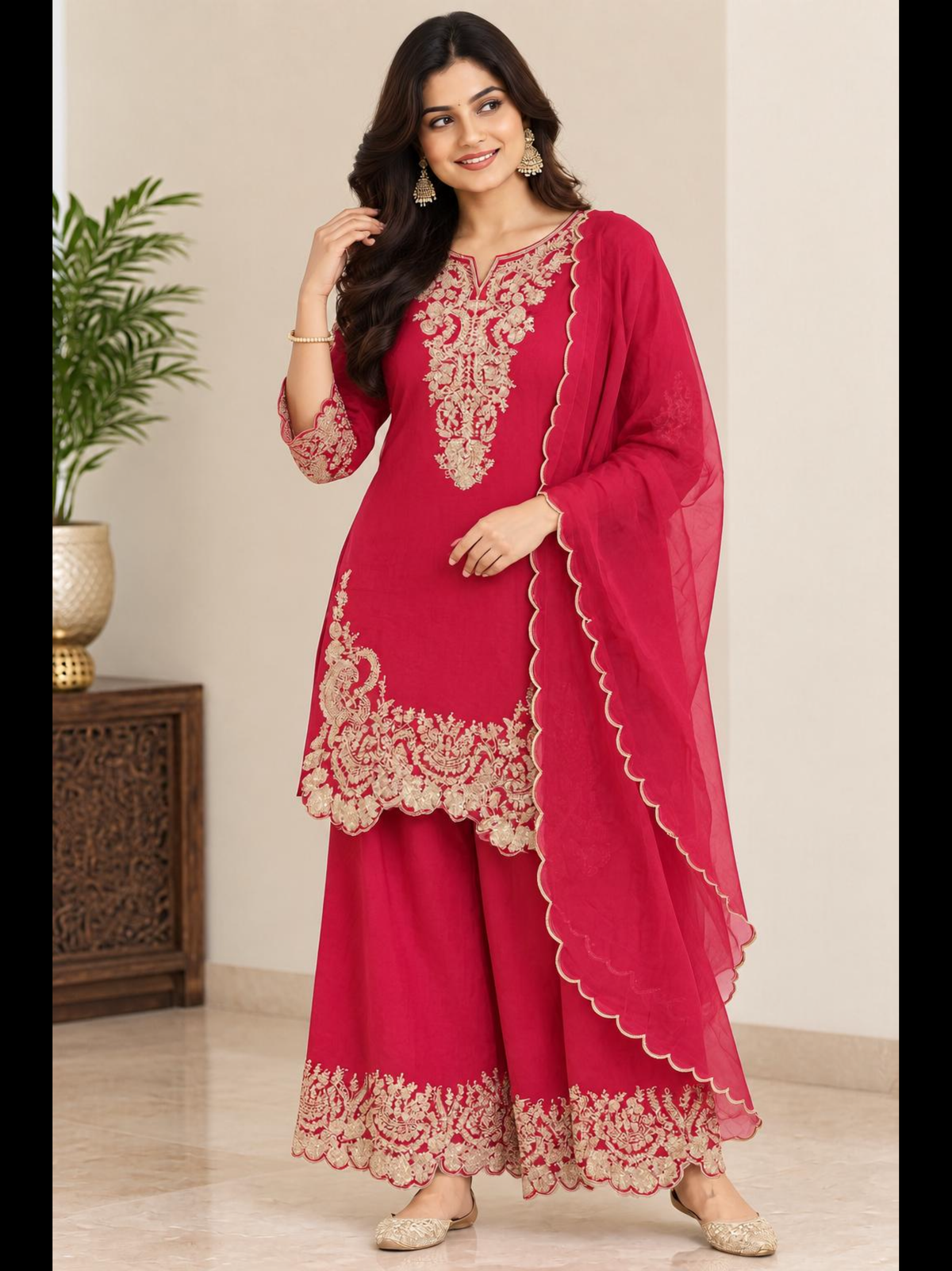 Red Zari Suit SIAC 03