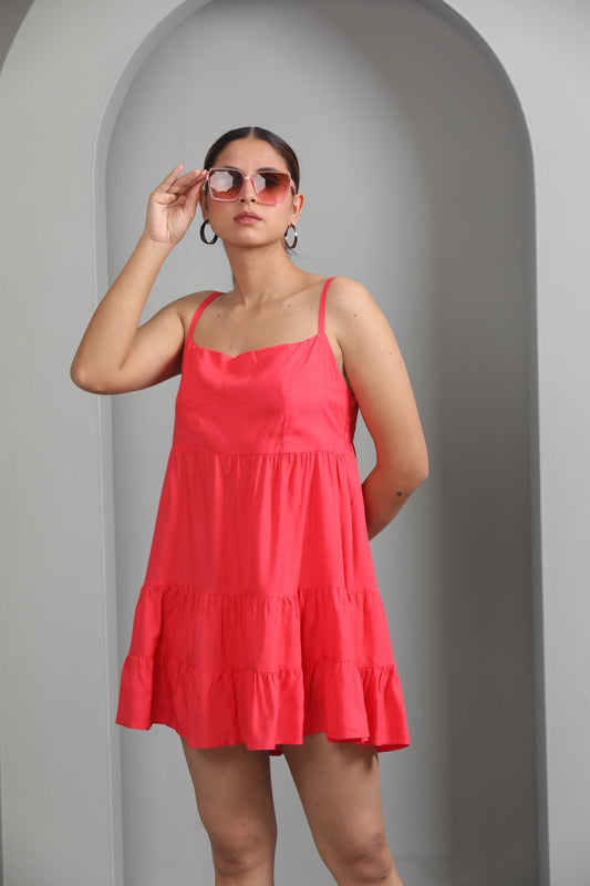 PINK CAMISOLE DRESS