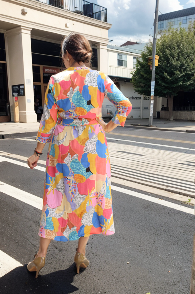 MULTI COLOR LONG DRESS