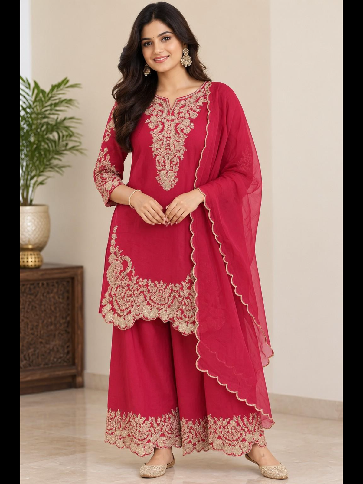 Red Zari Suit SIAC 03