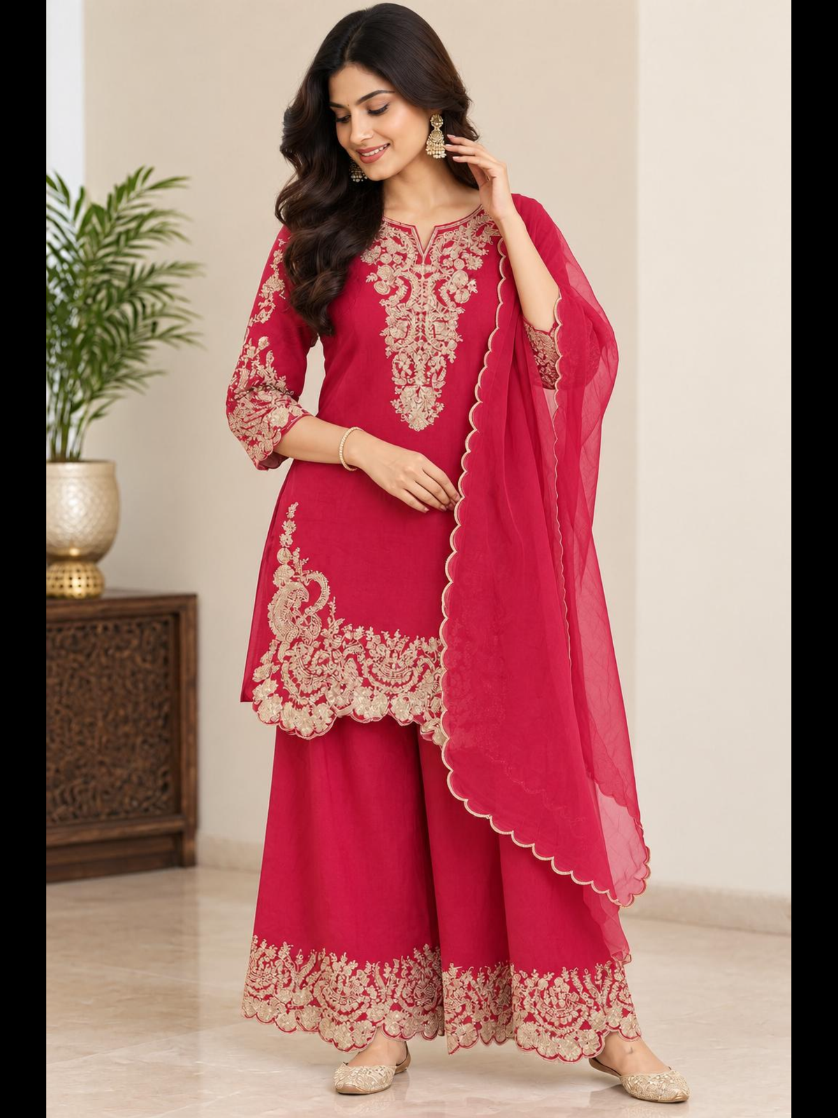 Red Zari Suit SIAC 03