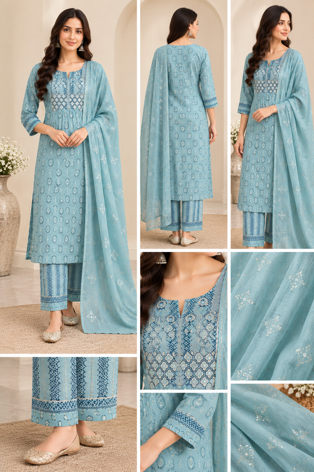 Blue Tassel 3 Pc set SD 427