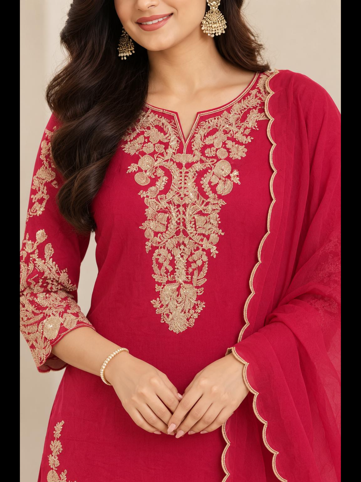 Red Zari Suit SIAC 03