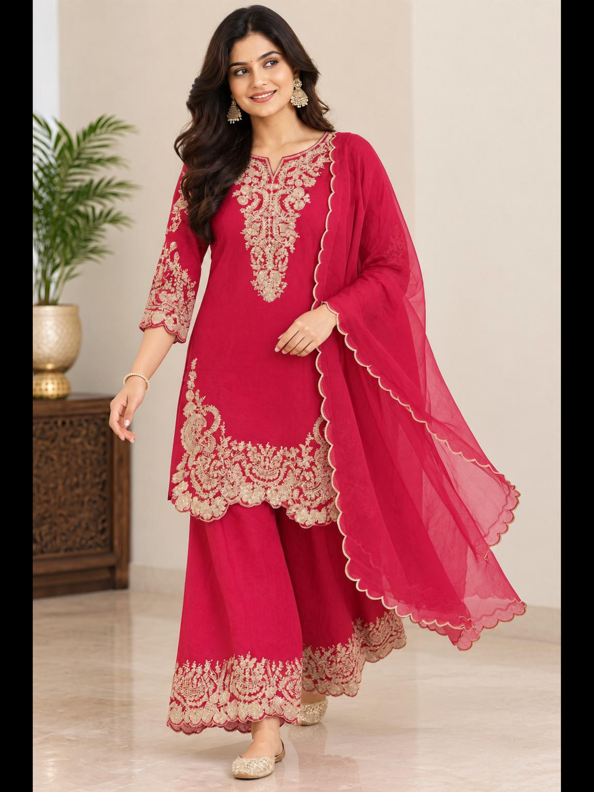 Red Zari Suit SIAC 03