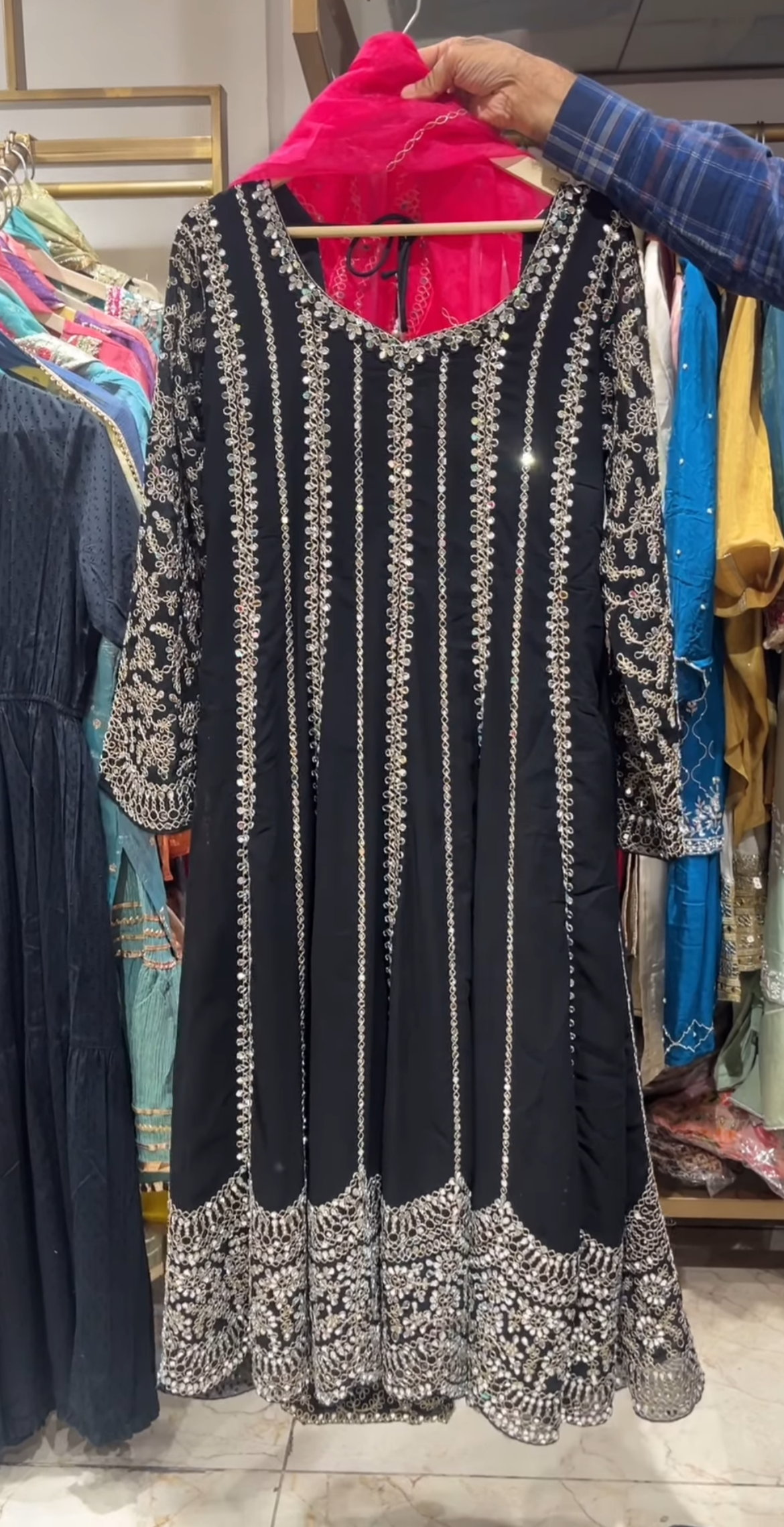 BLACK ANARKALI SUIT