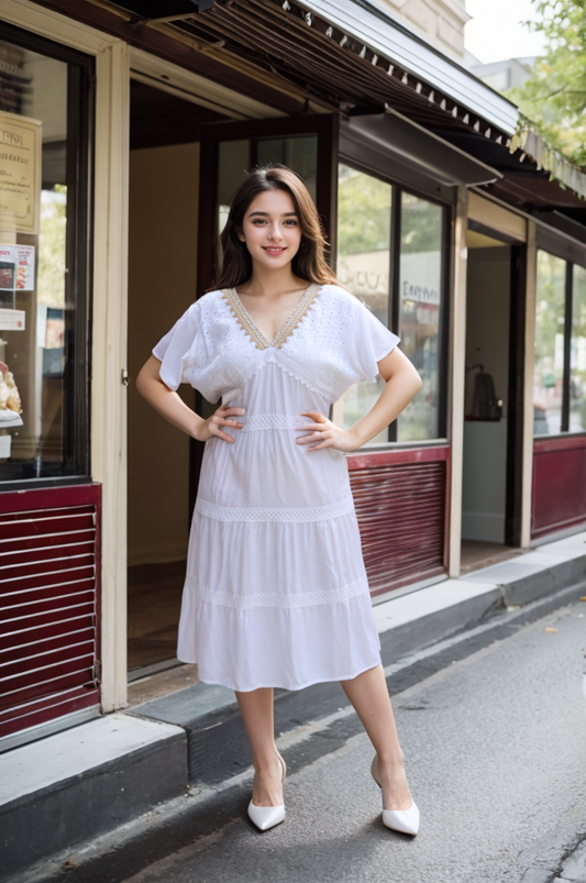 LACED COTTON TUNIC SAR 04