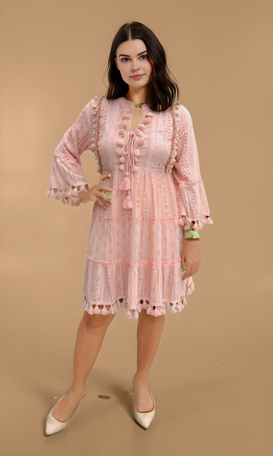 PINK SHORT DRESS BST 6